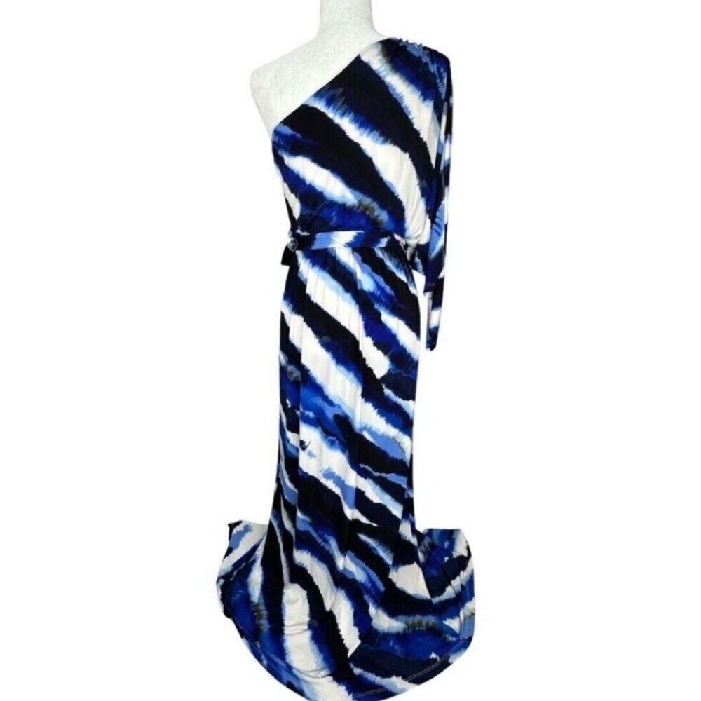 Boston ProperAlva one shoulder belted maxi dress